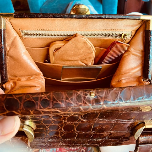 Vintage Bass Alligator Bag 60’s - Picture 9 of 9